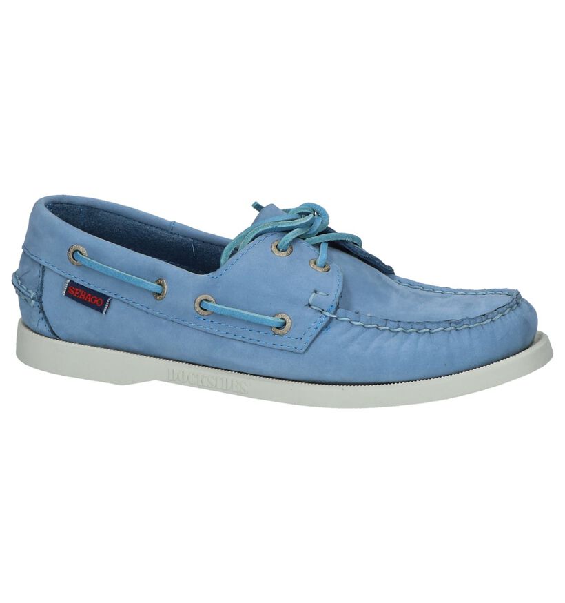 Blauw/Roze Bootschoenen Sebago Dockside in nubuck (213463)