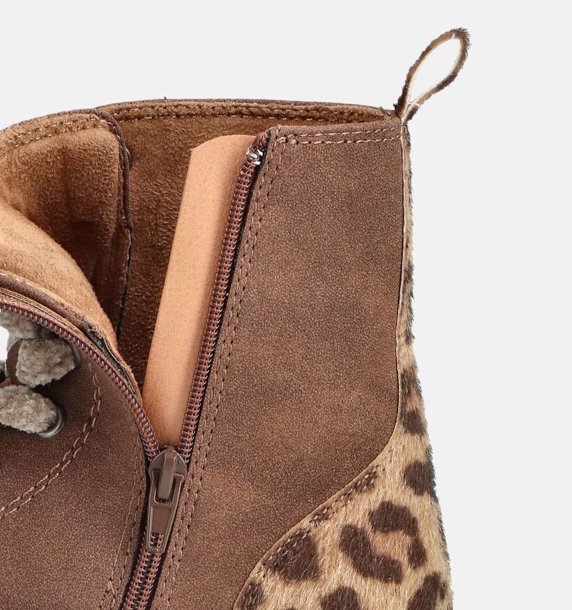 Milo & Mila Bruine Veterboots voor meisjes (364664) - geschikt voor steunzolen