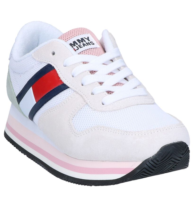 Tommy Jeans Baskets basses en Blanc en daim (241772)