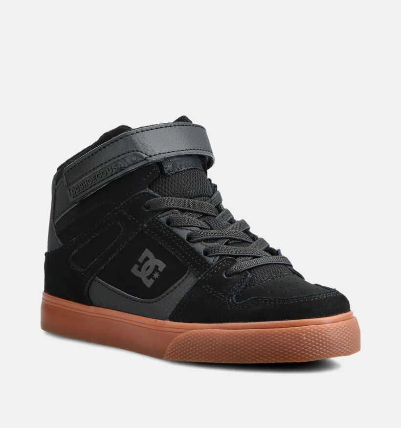 DC Shoes Pure High Top Baskets montantes en Noir pour garçons (360798) - pour semelles orthopédiques