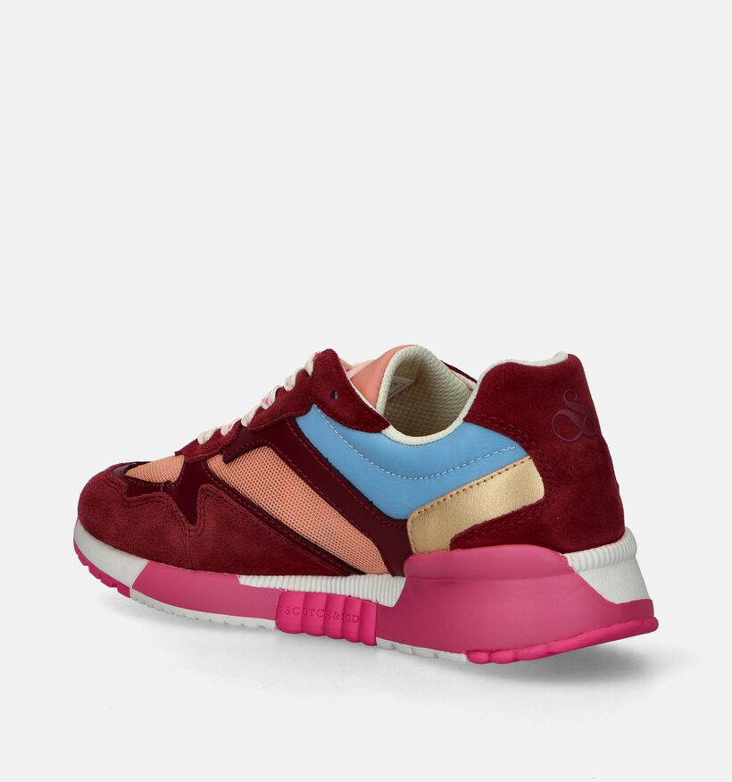 Scotch & Soda Vivi Baskets en Bordeaux pour femmes (345490) - pour semelles orthopédiques