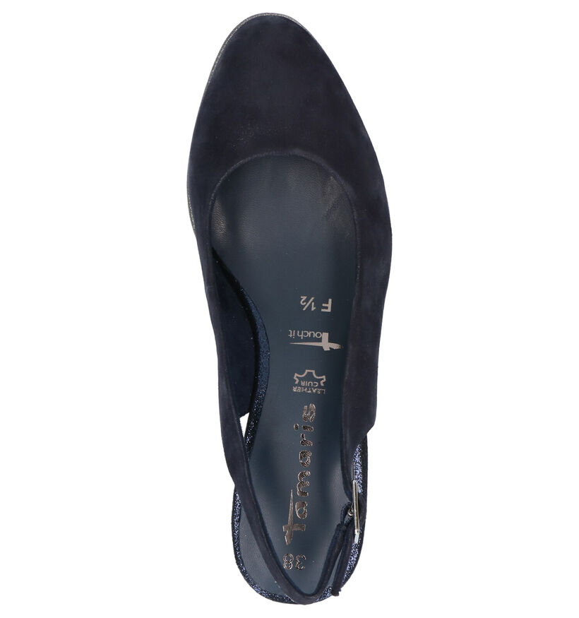 Tamaris TOUCH it Blauwe Pumps in nubuck (270382)