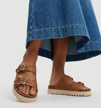 Tamaris Nu-pieds Cognac