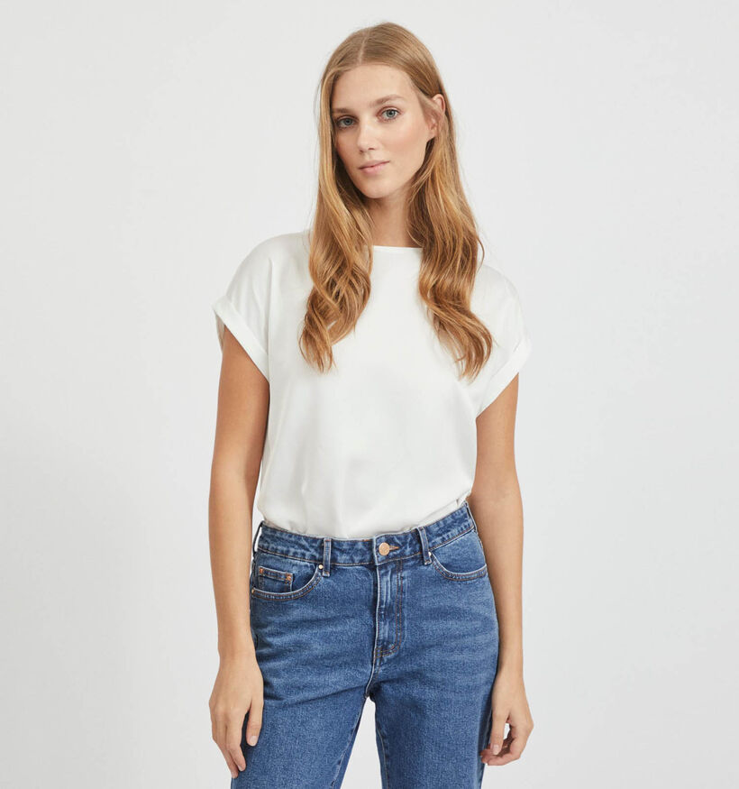 Vila Ellette T-shirt en Bordeaux pour femmes (340665)