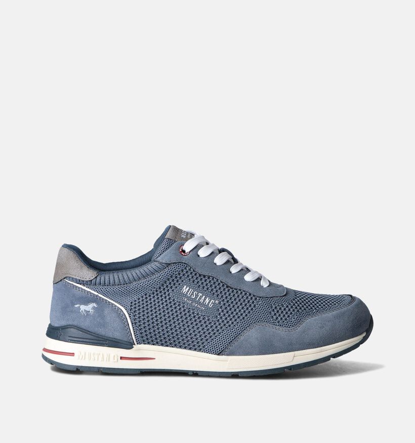 Mustang Blauwe Veterschoenen voor heren (353487)