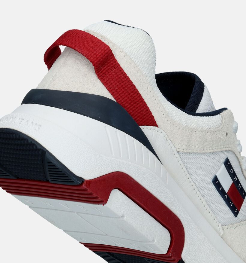 Tommy Hilfiger TJM Runner Combind Witte Sneakers voor heren (334090) - geschikt voor steunzolen