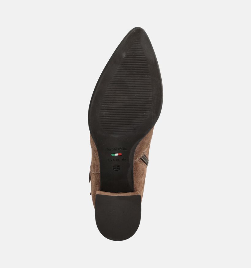 NeroGiardini Bottines en Beige fonc&eacute; pour femmes (379407)
