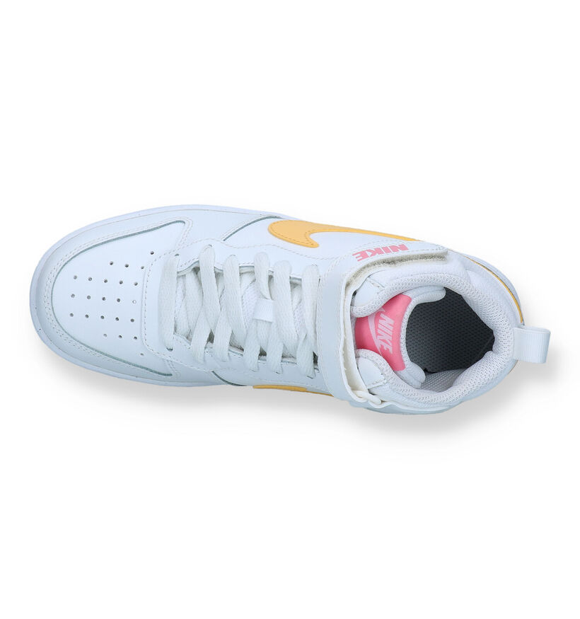 Nike Court Borough Mid Witte Sneakers voor meisjes (334220)