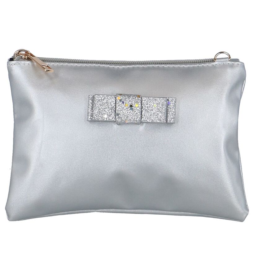 Zilveren Clutch Tasje Dolce C. in kunstleer (251726)