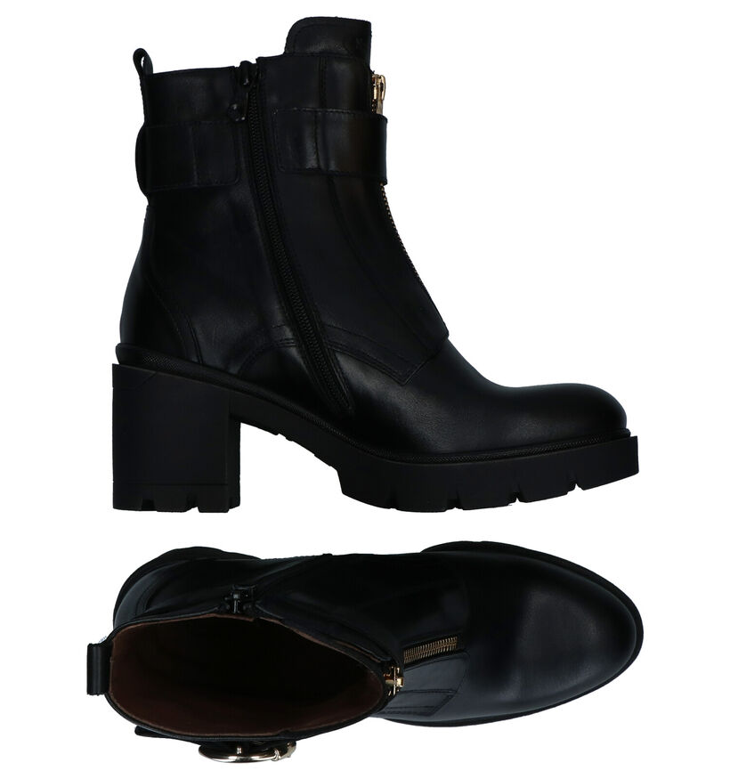 NeroGiardini Bottines à talons en Noir en cuir (296582)
