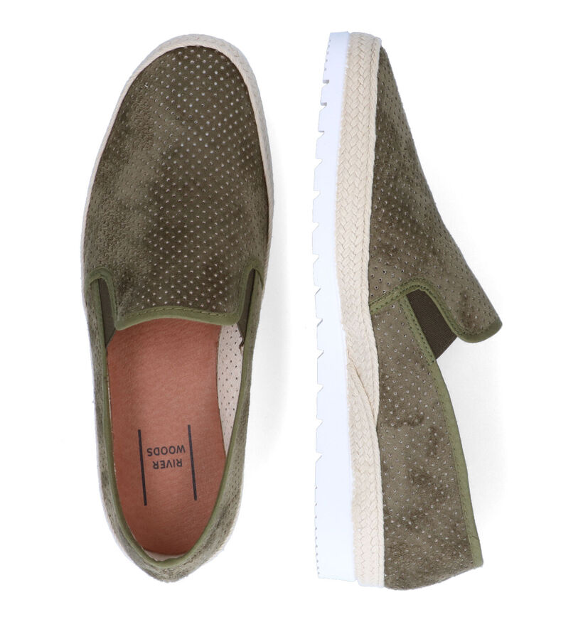 River Woods Dorian Chaussures slip-on en Vert pour hommes (307298)