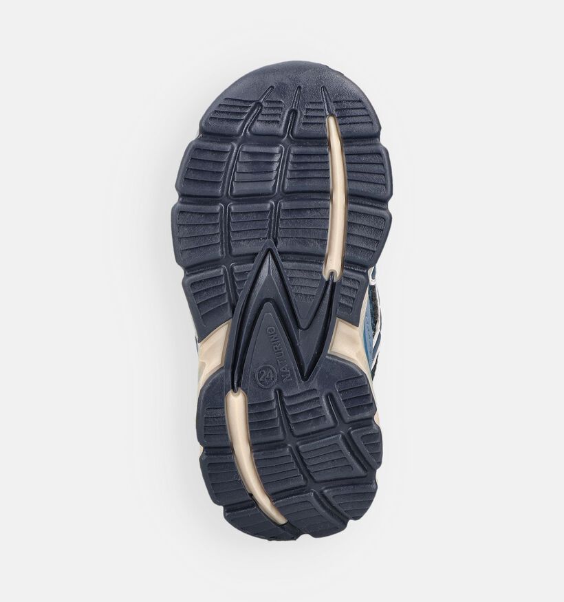 Naturino Wave Blauwe/Multi Sneakers voor jongens (377260) - geschikt voor steunzolen
