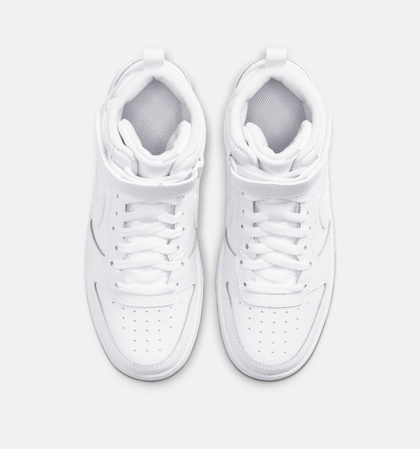 Nike Court Borough MID 2 GS Witte Sneakers voor jongens, meisjes (347940)