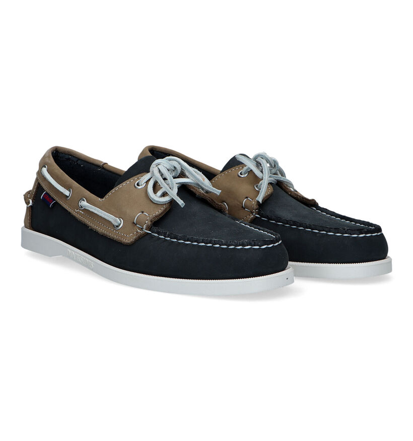 Sebago Dockside Portland Spinnaker Chaussures bateau en Bleu pour hommes (336835)
