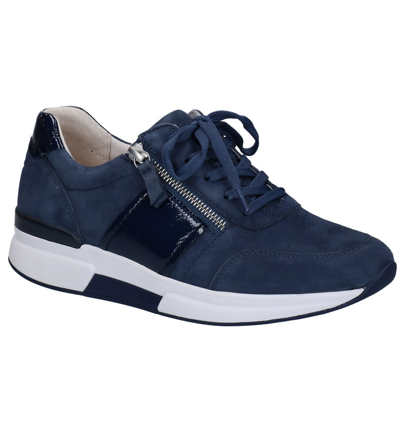 Gabor Rollingsoft Chaussures à lacets en Bleu en nubuck (287758)