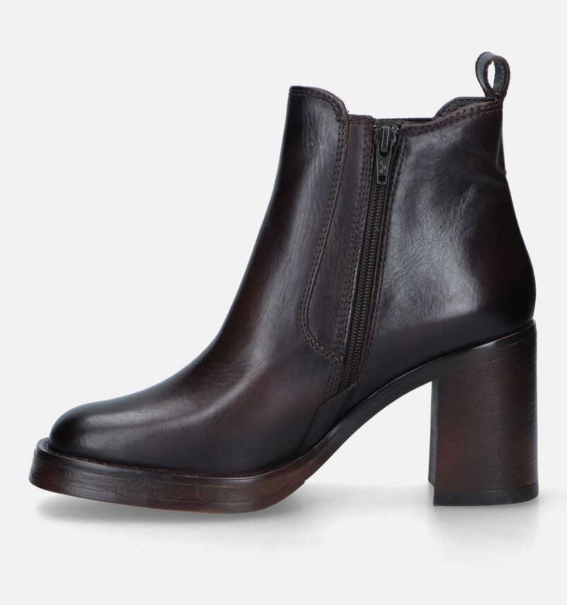 Tamaris Bottines avec talon carré en Brun pour femmes (333060)