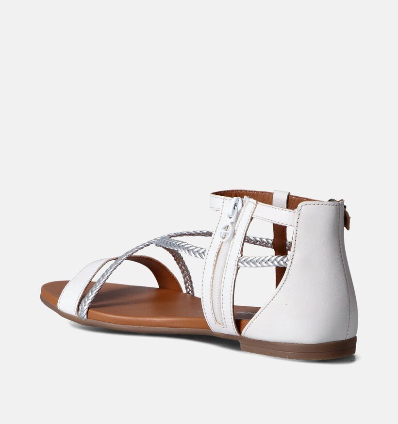 Tamaris Sandales plates en Blanc pour femmes (354409)
