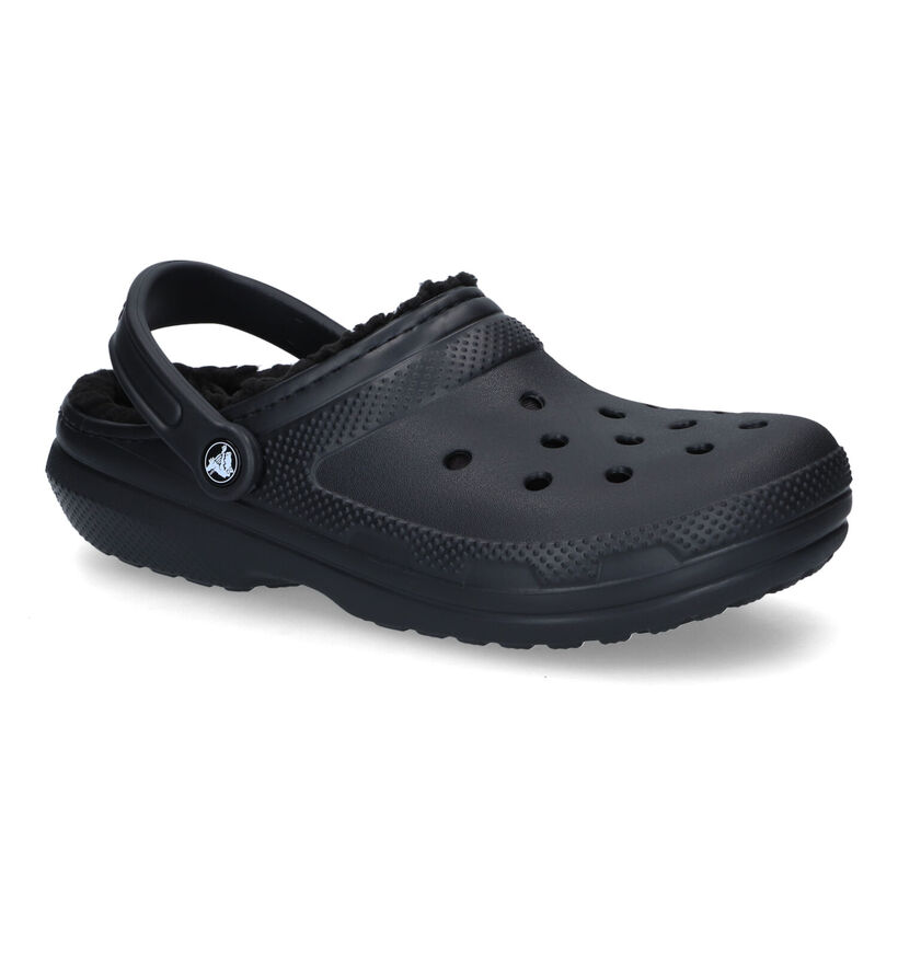 Crocs Classic All Lined Nu-pieds en Noir pour hommes (347562)