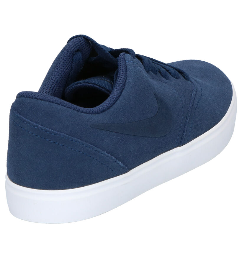 Nike SB Check Baskets en Noir en daim (254083)