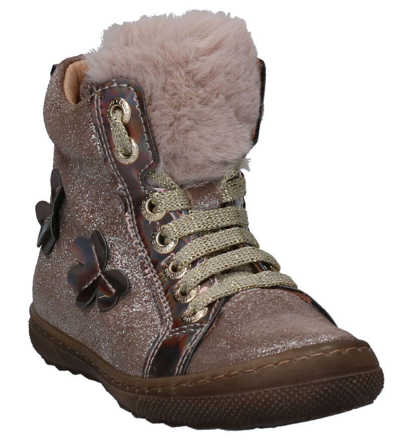 Lunella Taupe Hoge Schoenen in nubuck (259014)