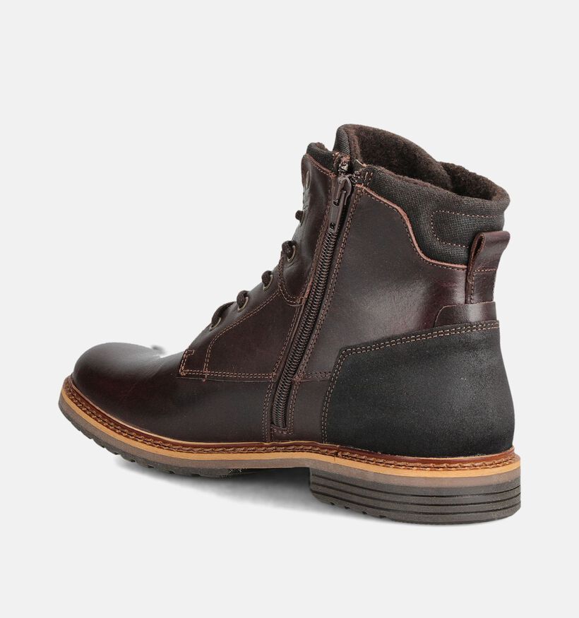 La Strada Boots à lacets en Brun foncé pour hommes (362198) - pour semelles orthopédiques