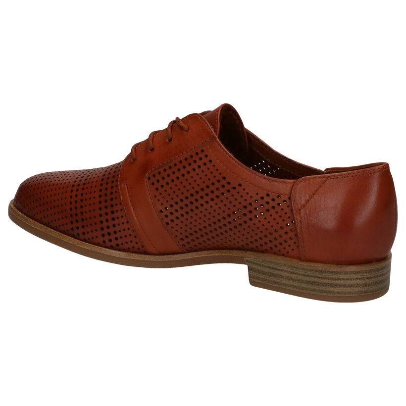 Tamaris TOUCH it Cognac Veterschoenen in leer (270118)