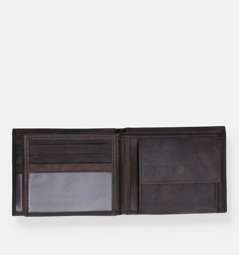 Euro-Leather Portefeuille en Marron pour hommes (353553)