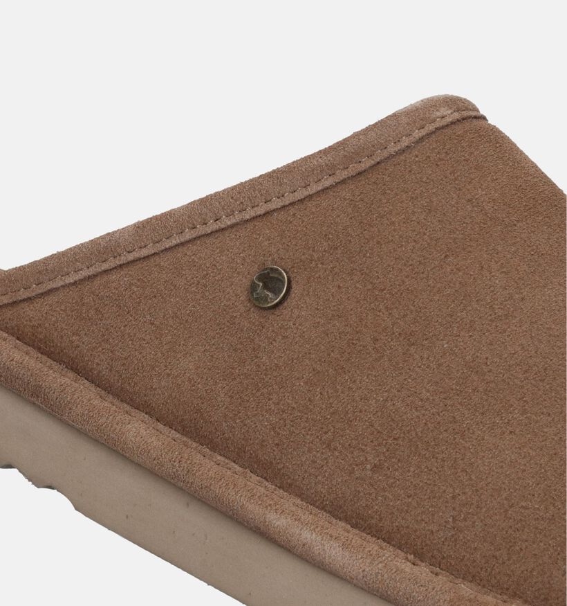 Warmbat Gibson Cognac Wollen Pantoffels voor heren (330222)