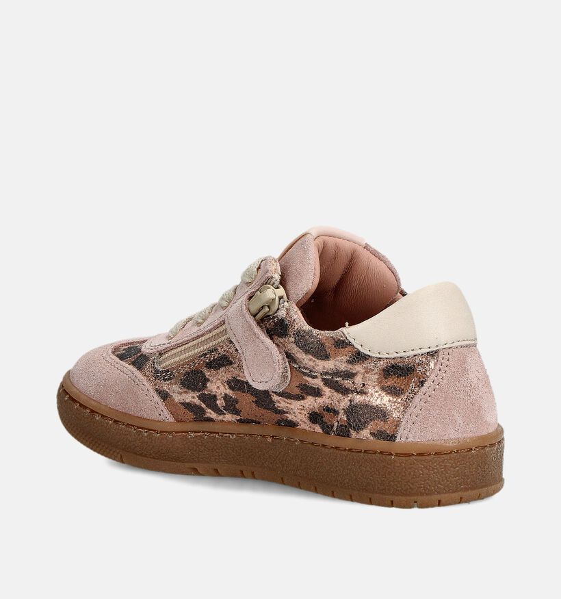 STONES and BONES Lemmi Roze Sneakers Leopard voor meisjes (362035) - geschikt voor steunzolen