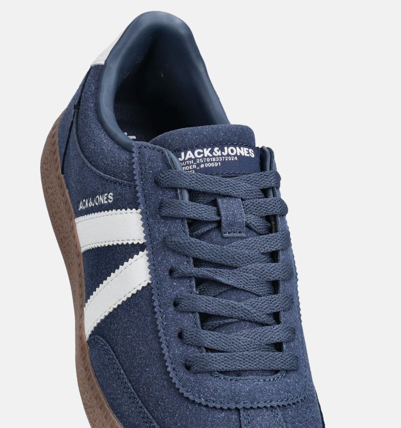 Jack & Jones Kirk Baskets basses en Bleu fonc&eacute; pour hommes (369676)