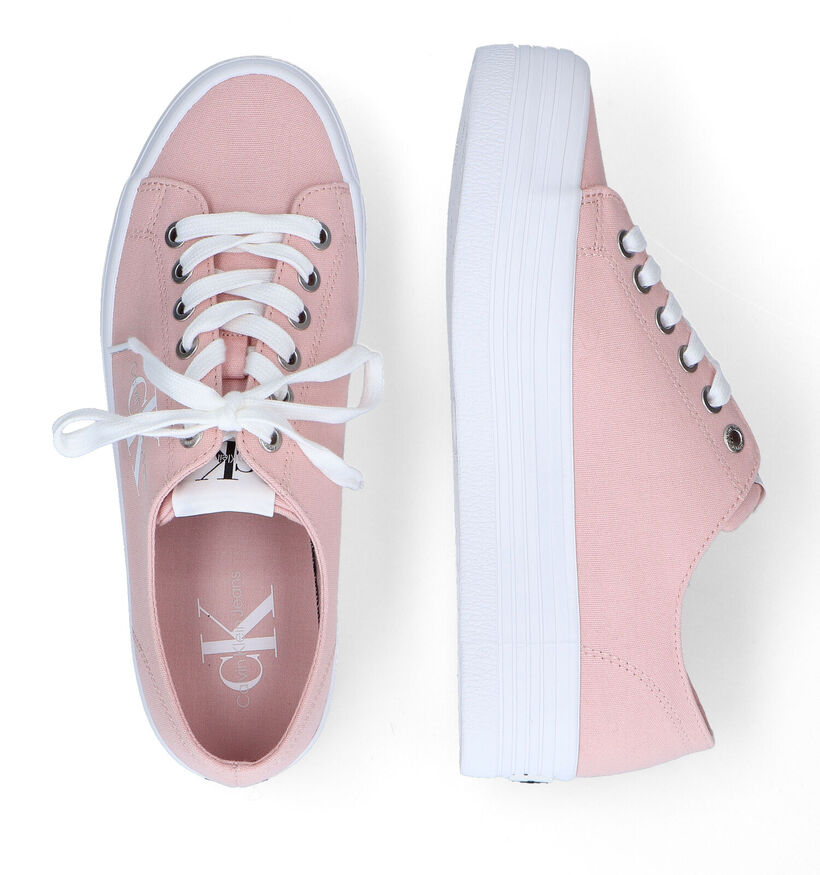 Calvin Klein Vulcanized Roze Sneakers voor dames (304056) - geschikt voor steunzolen