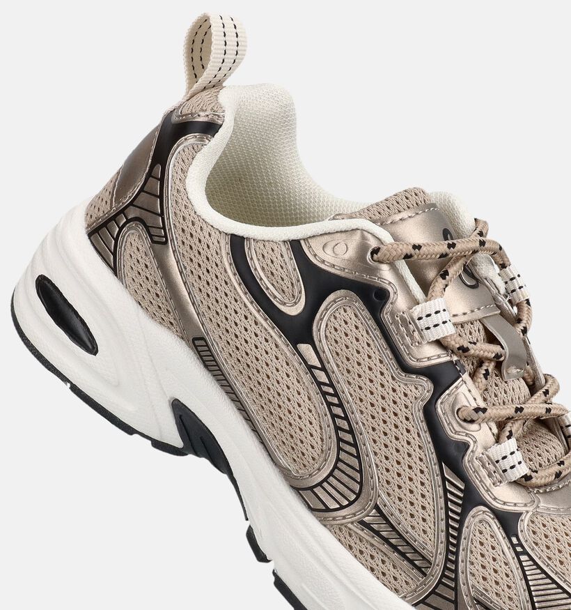 Milo & Mila Gouden Lage Sneakers voor meisjes (379105) - geschikt voor steunzolen