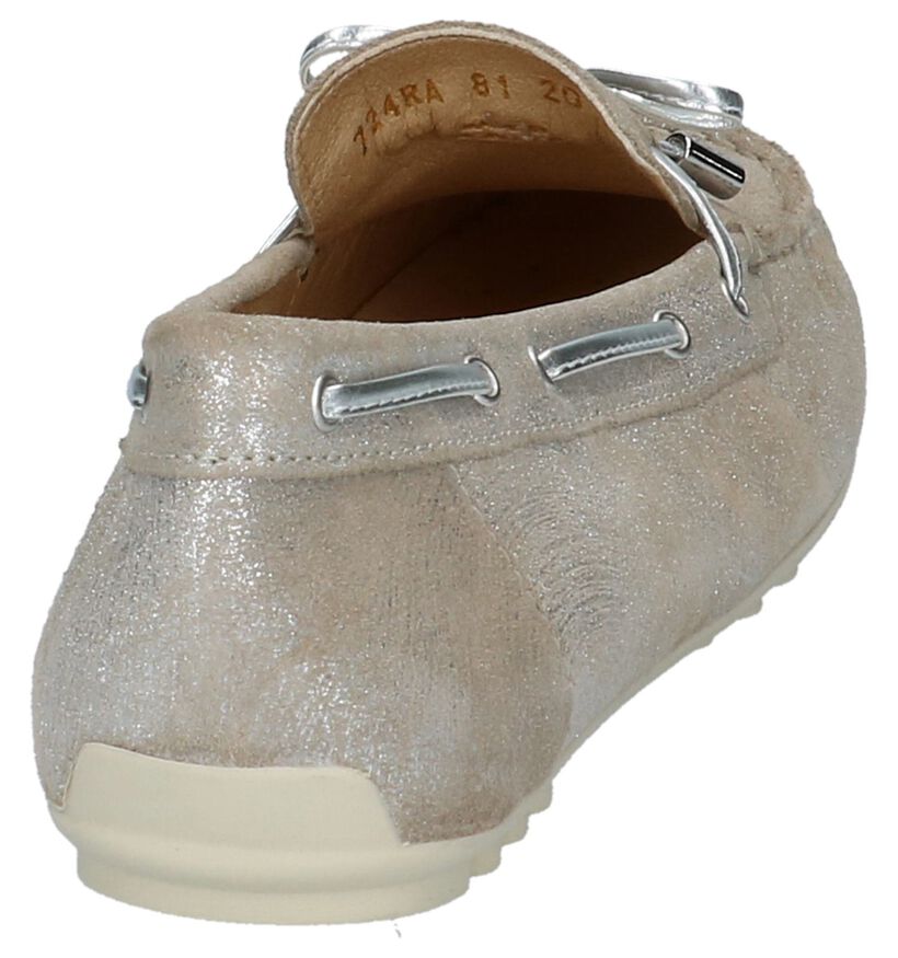 Geox Zwarte Metallic Mocassins in nubuck (220171)