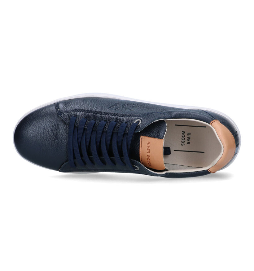 River Woods Leroy Chaussures à lacets en Bleu pour hommes (323055) - pour semelles orthopédiques