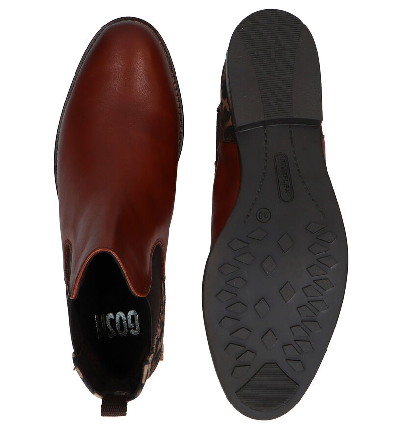 Gosh Cognac Enkellaarzen in daim (277841)