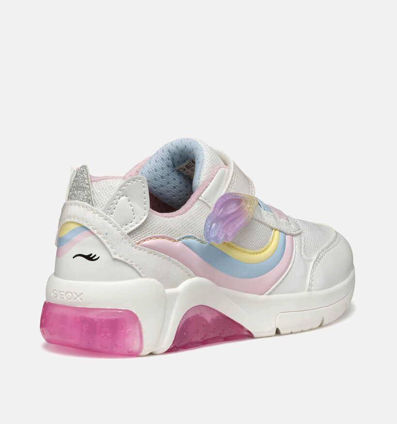 Geox Fadinlight Witte Sneakers voor meisjes (356427) - geschikt voor steunzolen