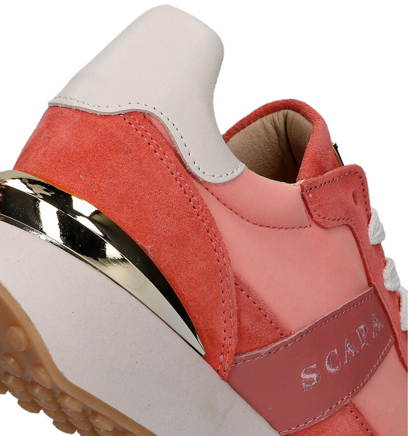 Scapa Baskets casual en Orange clair pour femmes (323765) - pour semelles orthopédiques