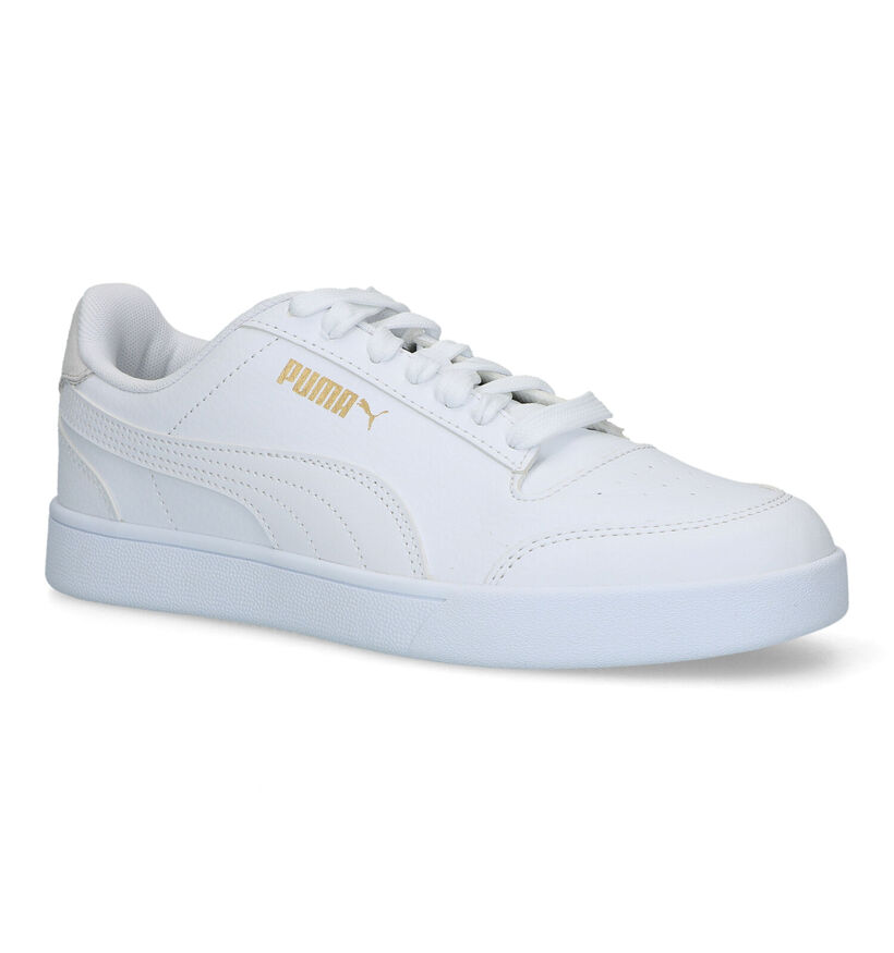 Puma Shuffle Witte Sneakers voor dames (318647) - geschikt voor steunzolen