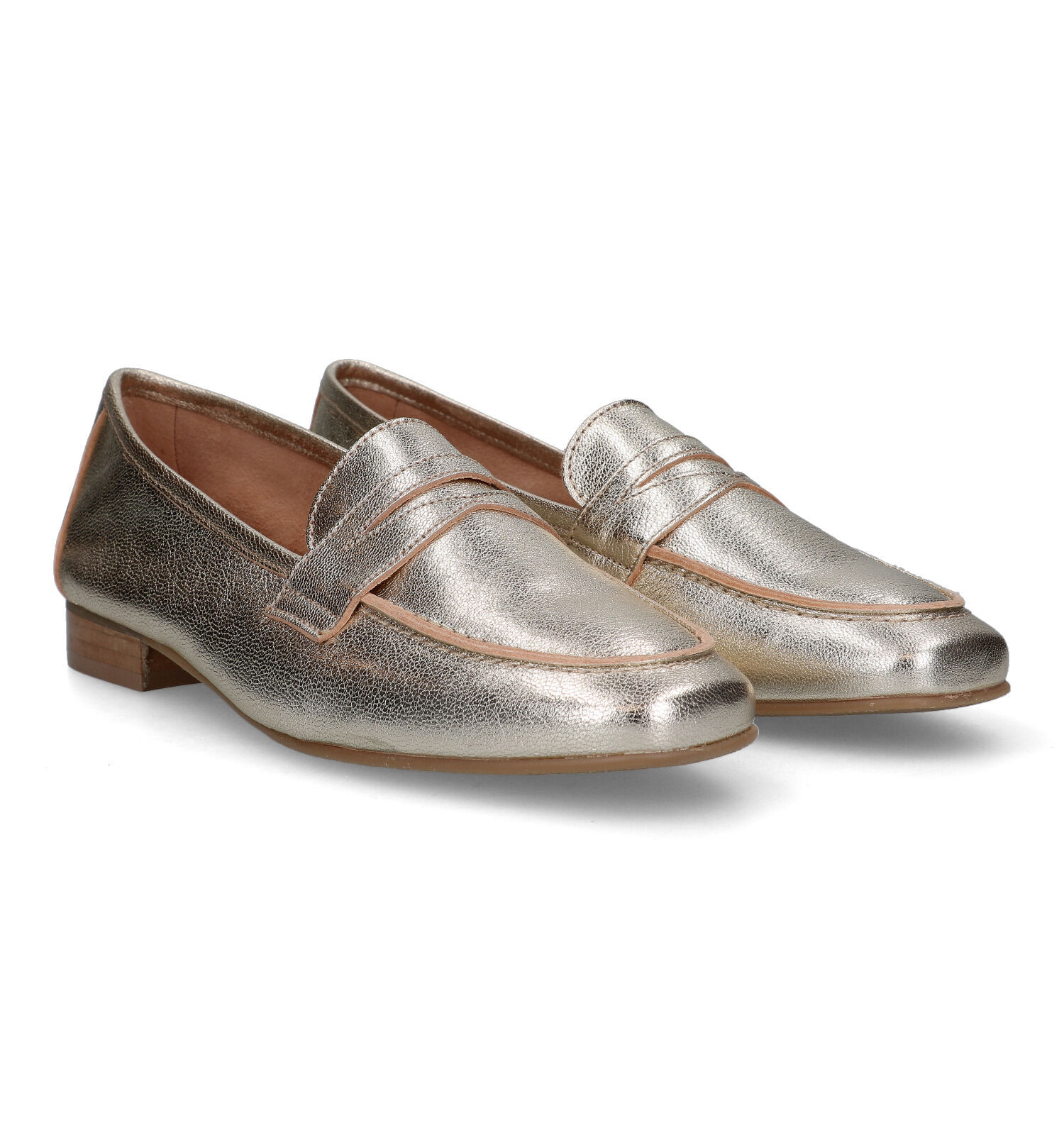 Gouden moccasins on sale
