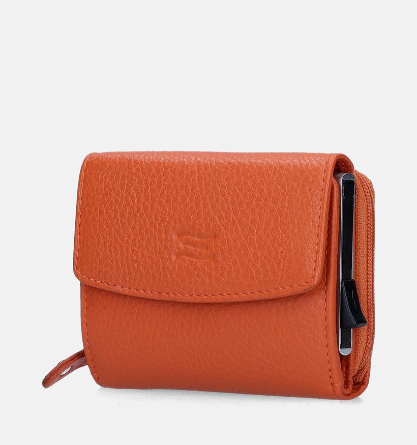 Crinkles Portcarte en Orange pour hommes (349948)