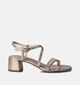 Tamaris Gouden Sandalen met blokhak voor dames (354440)