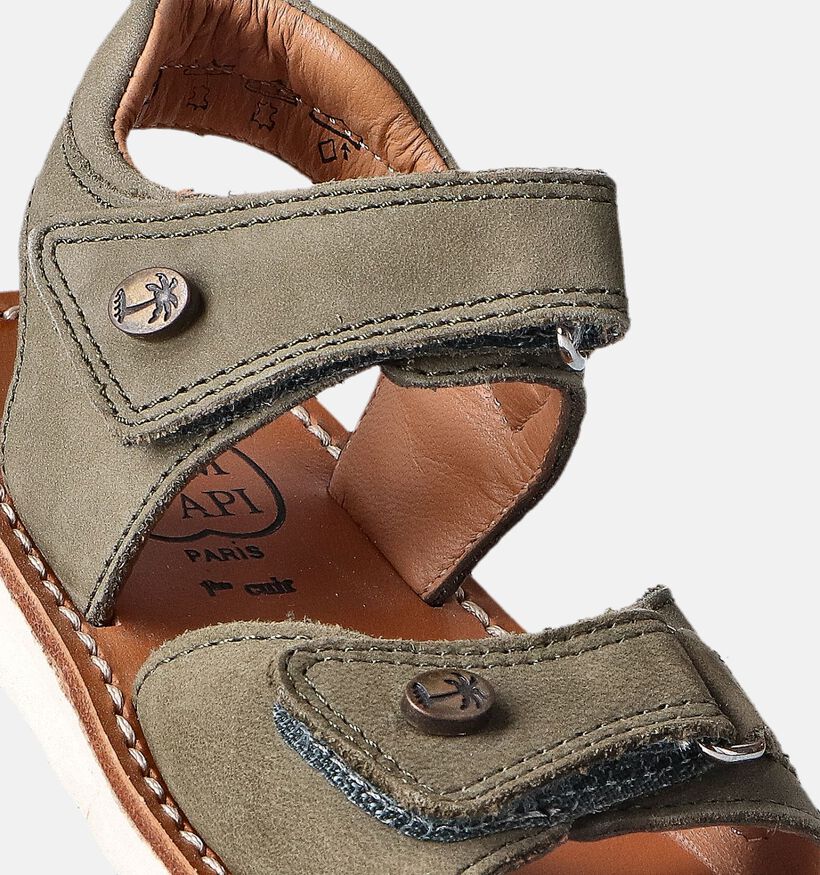 Pom d'Api Waff Easy Kaki Sandalen voor jongens (354627)