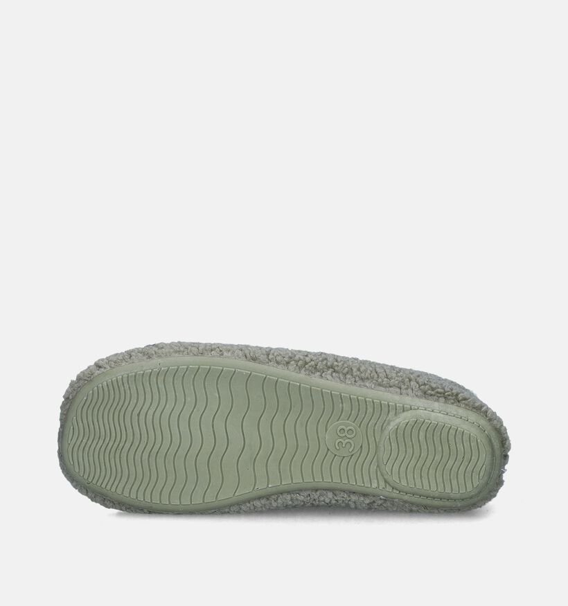 Torfs Home Pantoufles fermées en Vert pour femmes (348467)