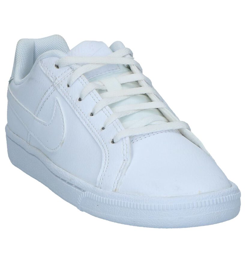Witte Lage Sneakers Nike Court Royale in leer (233456)