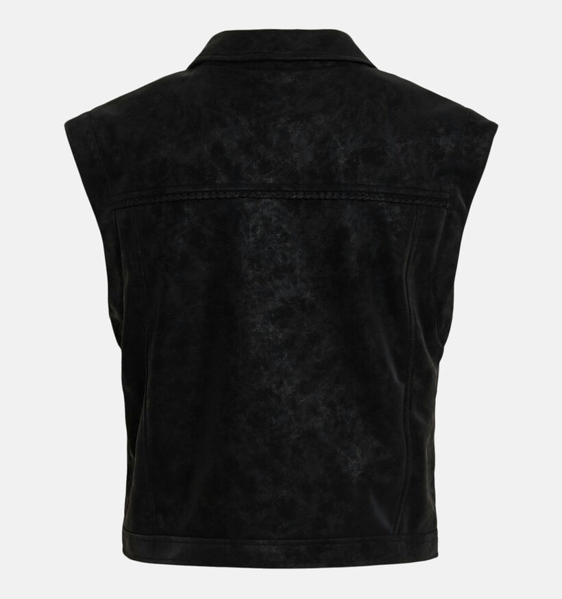 Vila Pulina Coated Zwarte Mouwloze Jas voor dames (361318)