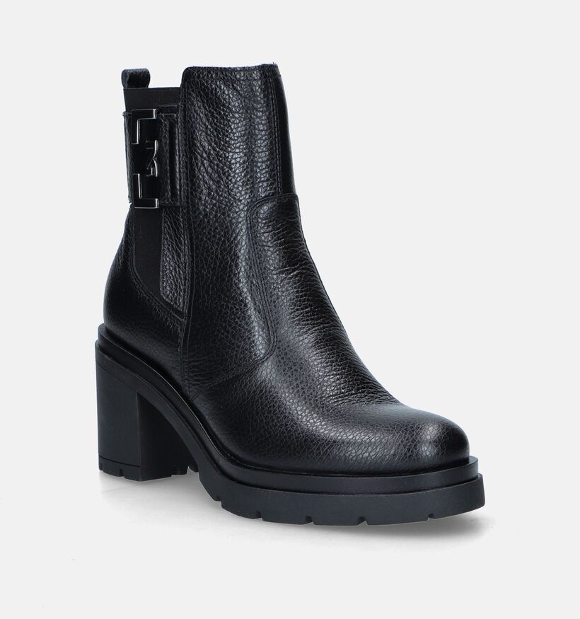 NeroGiardini Bottines avec talon carré en Noir pour femmes (347558)