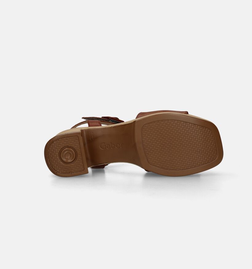 Gabor Cognac Sandalen Met Blokhak voor dames (339388)