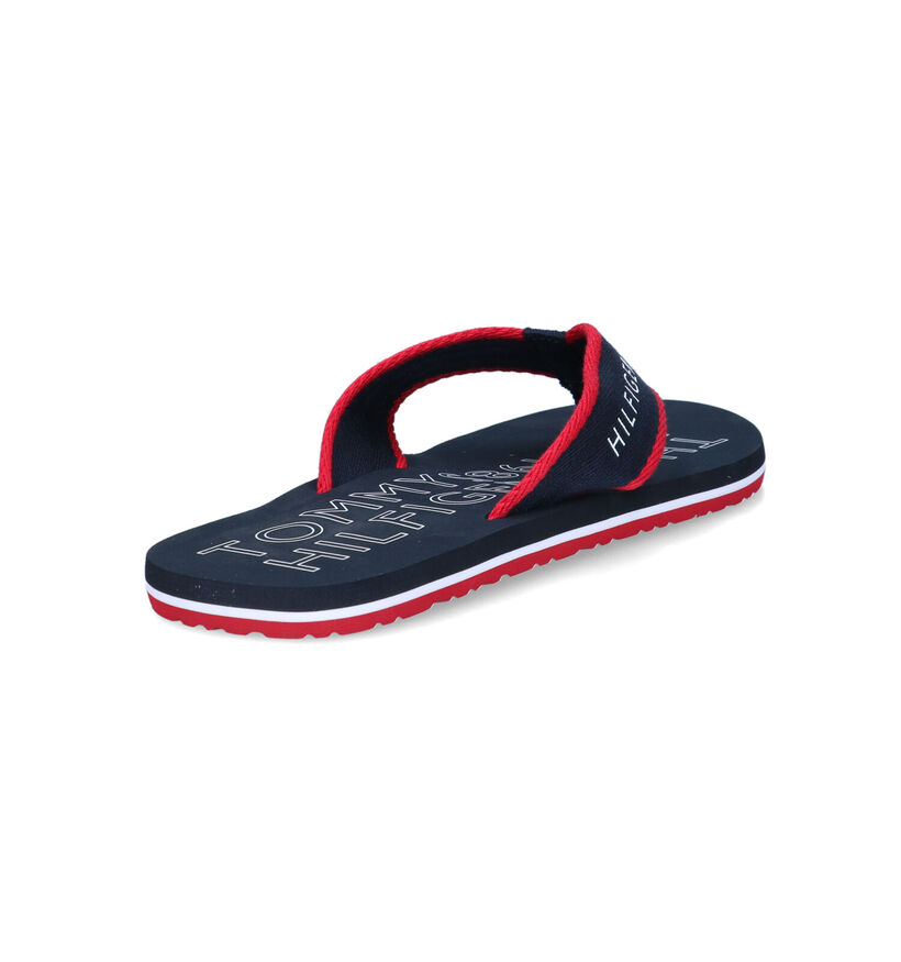 Tommy Hilfiger Sporty Tongs en Bleu en textile (321206)