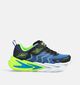 Skechers Flex Glow Ultra Blauwe/Fluo Sneakers voor jongens, meisjes (375726) - geschikt voor steunzolen