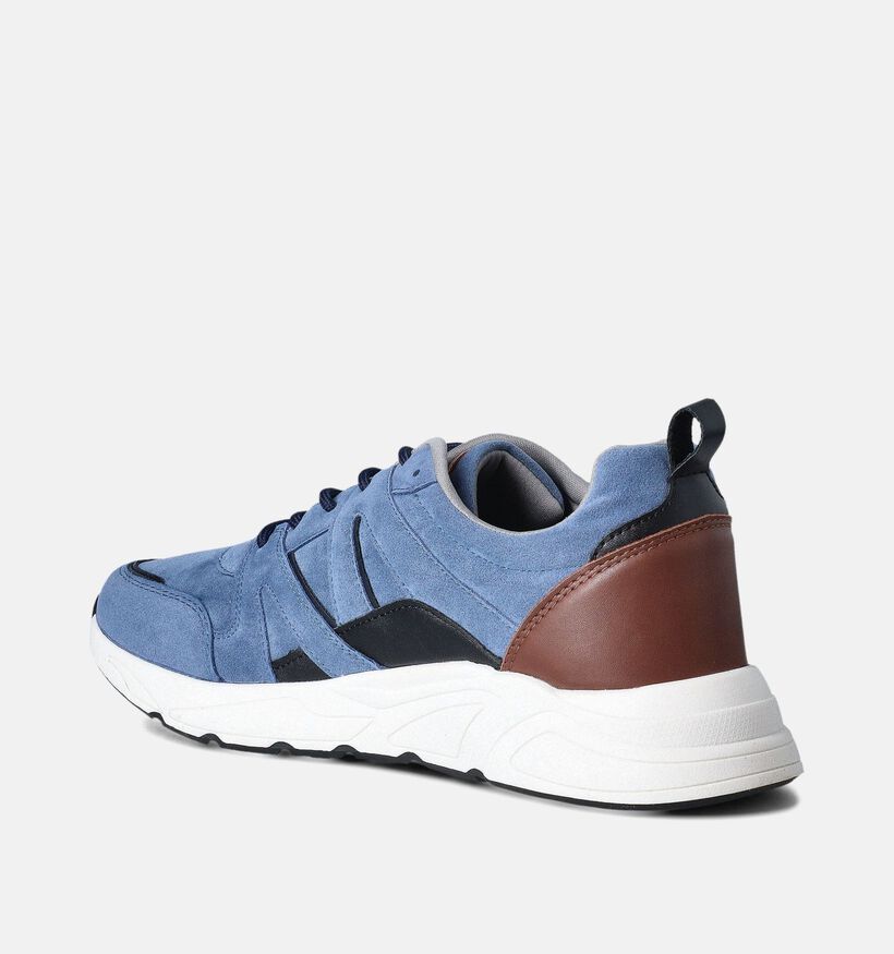 Poelman Chaussures à lacets en Bleu foncé pour garçons, hommes (358483) - pour semelles orthopédiques
